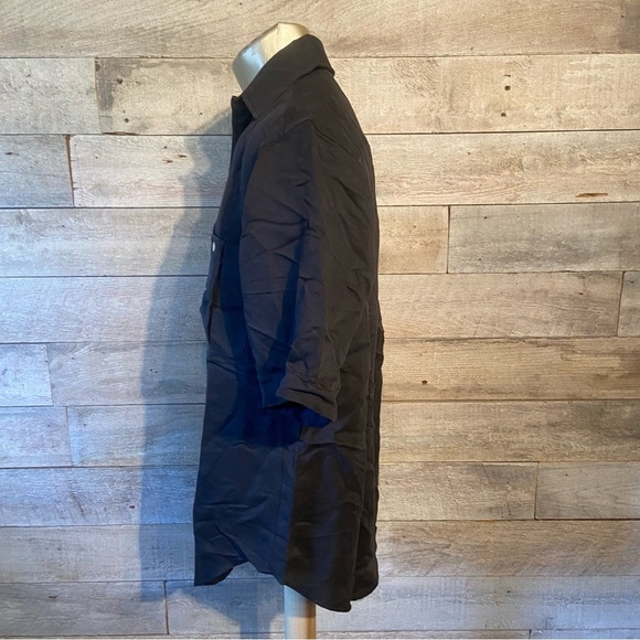 💥5/$25 Sea Palms by Hartwell men’s black button up in size  x-small - Picture 2 of 7